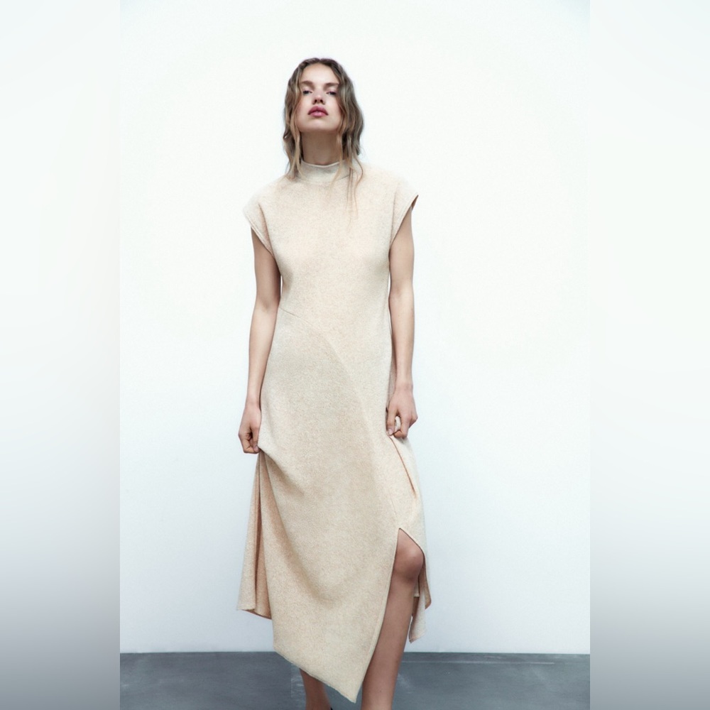 Zara Dress with Metallic Thread
